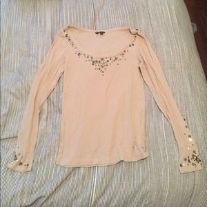 Theory beige long sleeve