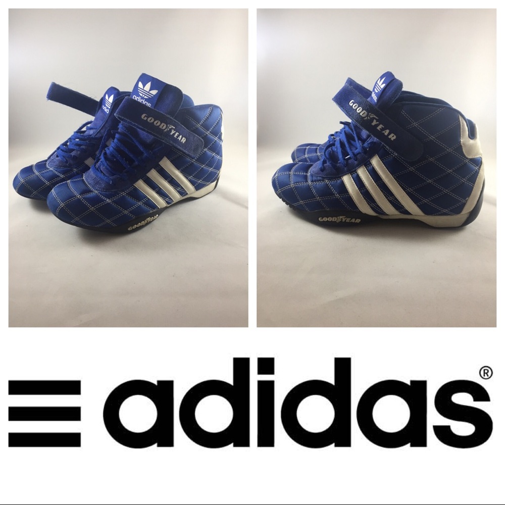 Adidas | Blue Suede Monaco High Tops | 7-7.5