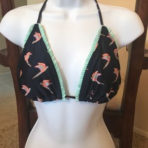 Parrot string bikini top