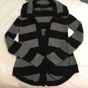 Express Striped Collar Sweater