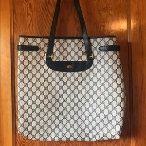 Authentic Gucci tote in navy