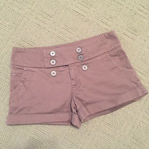 Forever 21 taupe shorts with buttons