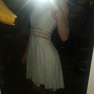 White lace dress