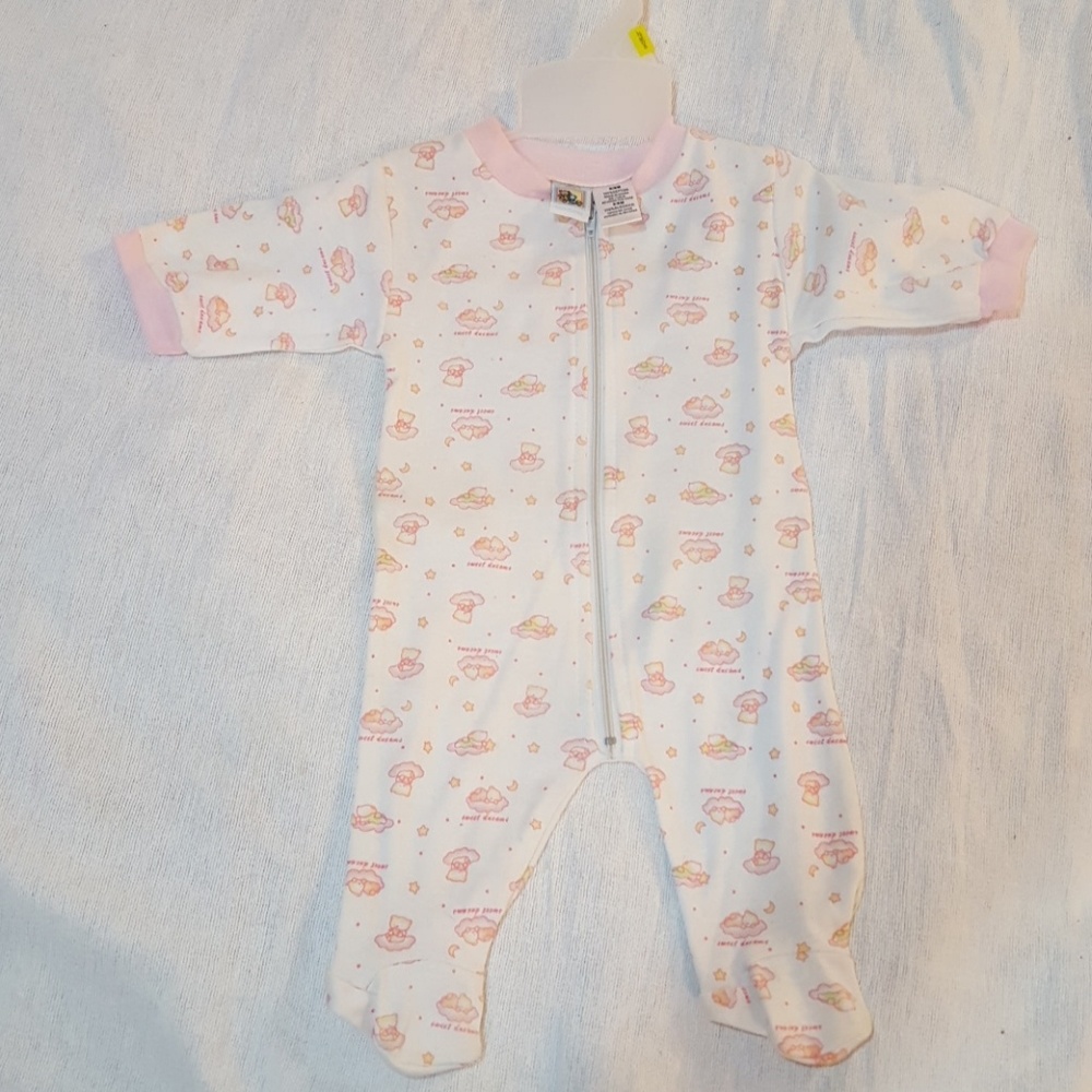 New pink and white onesie