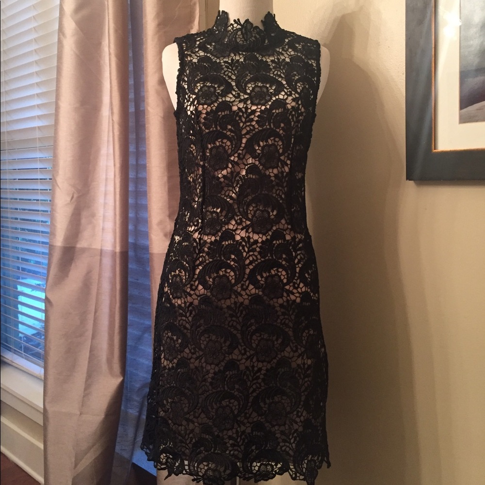 Black lace dress