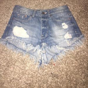 high waisted shorts