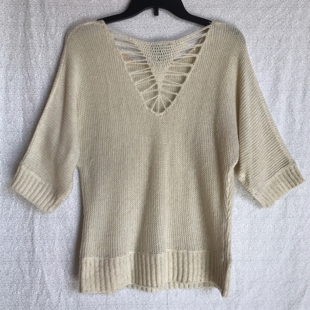 💘SOLD💘Classic Boho Crochet Sweater