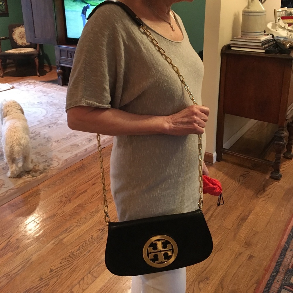 Tory burch chain link bag with duster