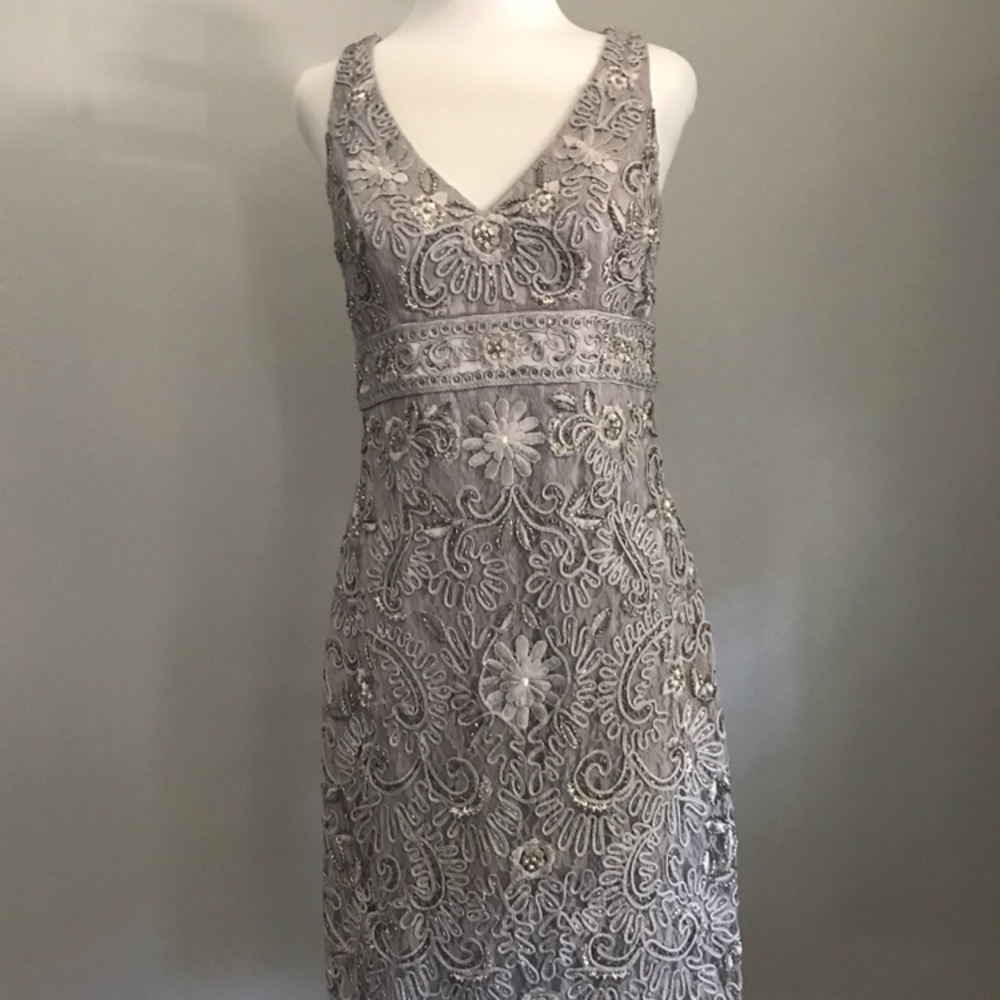Sue Wong Silver Dress