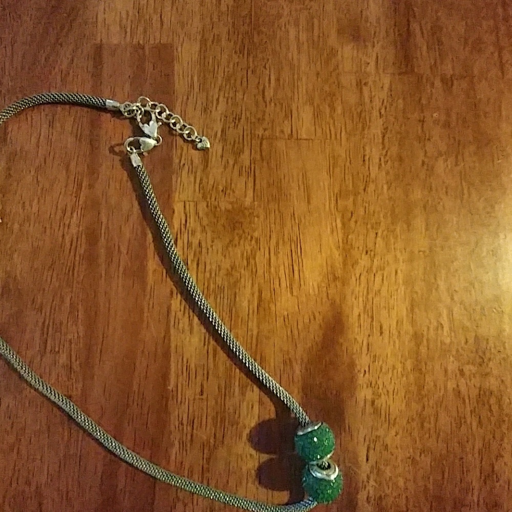 AuthenticBrighton Charm Necklace and 2 large beads