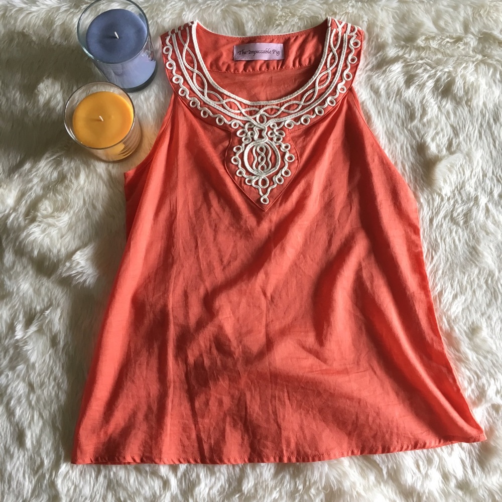 🌻Gorgeous Coral Halter Tank Top🌻