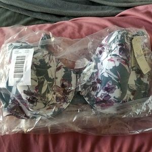 Cacique floral cotton T-shirt bra