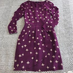 Madewell pullover silk print dress