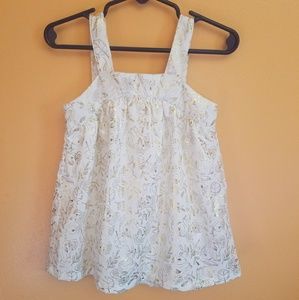 White and Gold Elephant Dress