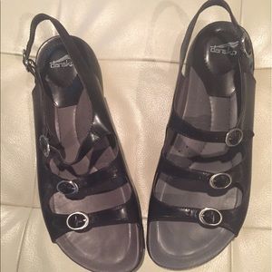Dansko black sandals size 41/10
