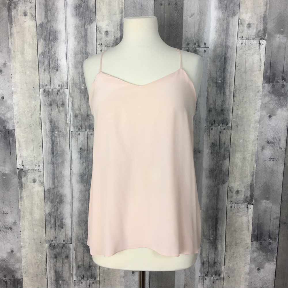 Pink Blush Tibi Signature Silk Cami