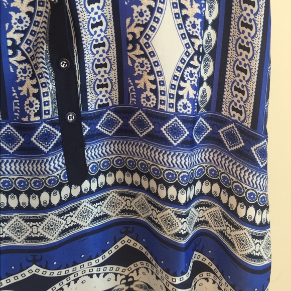 Hi-lo ModCloth patterned blouse - Picture 3 of 4