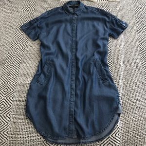 Barely worn All Saints chambray shirt dress