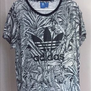 Adidas originals jungle print t-shirt dress