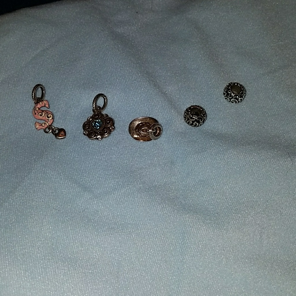 3 Brighton charms and 2 Spacers