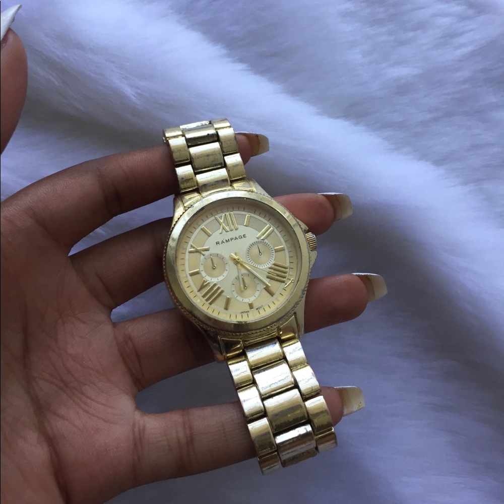 ⚠️‼️ SALE‼️⚠️RAMPAGE Gold Watch