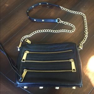 Crossbody black leather & gold Rebecca Minkoff