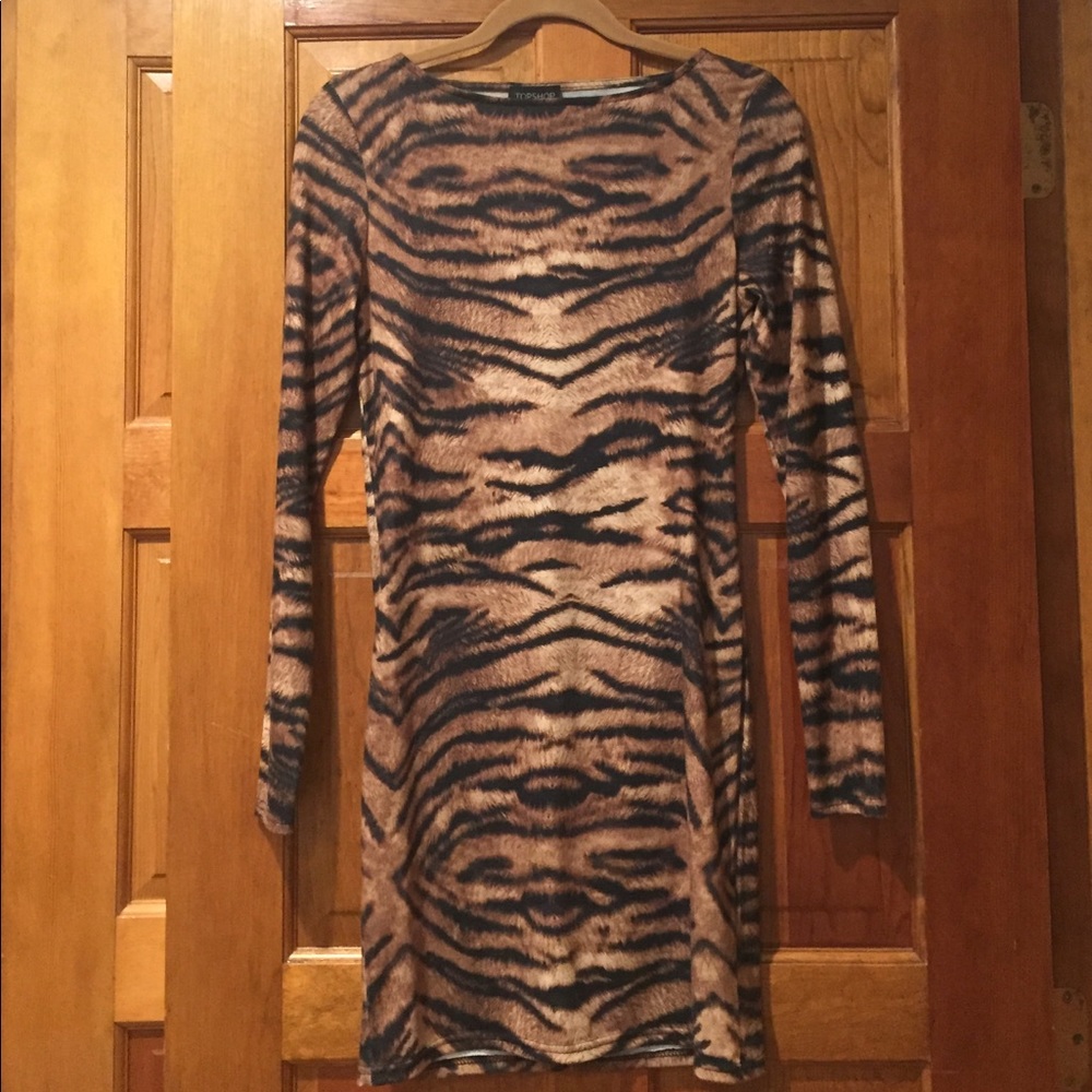 Topshop Leopard Print Dress