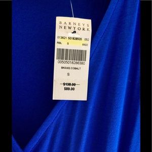 Barneys New York cobalt colored dres