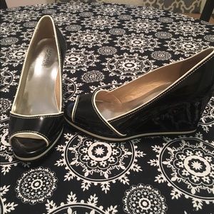 MICHAEL Michael Kors Peep Toe Wedges