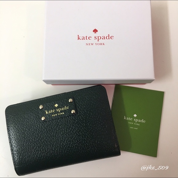 kate spade Handbags - Kate Spade - Hunter Green Leather Wallet