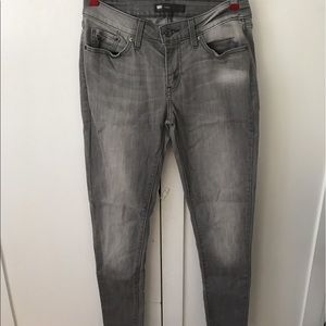 Levi's light wash gray legging jeans