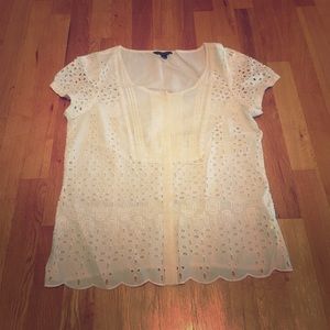 American Eagle Size S Cream Shirt
