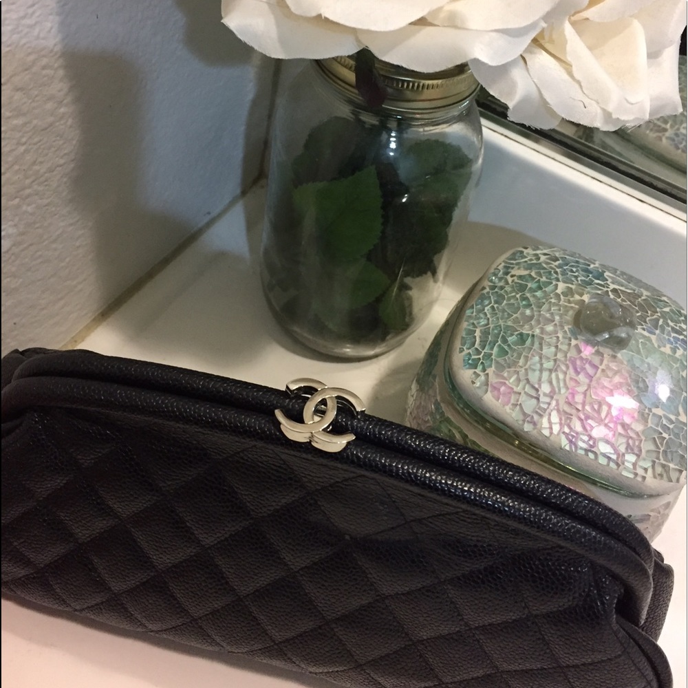 Black Quilted Timeless Clutch