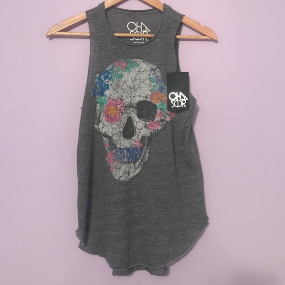 Chaser Tops - NWT Chaser skull tank