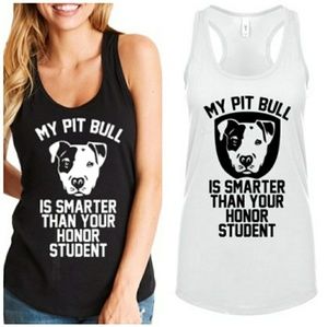 My Pit Bull Is Smarter Than Your Student Tank Top