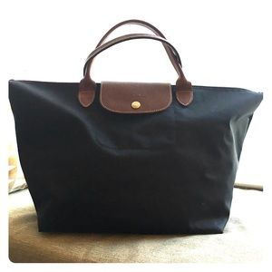 Longchamp Le Pliage shoulder bag in black