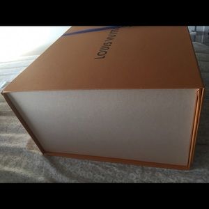Authentic Louis Vuitton box with ribbon and bag