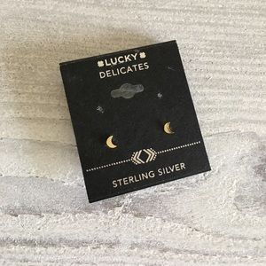NWT! Lucky moon earrings 🍀