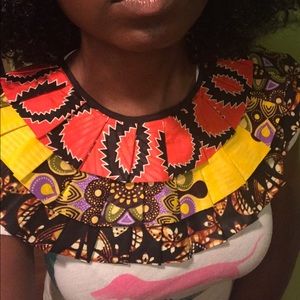 African print necklace