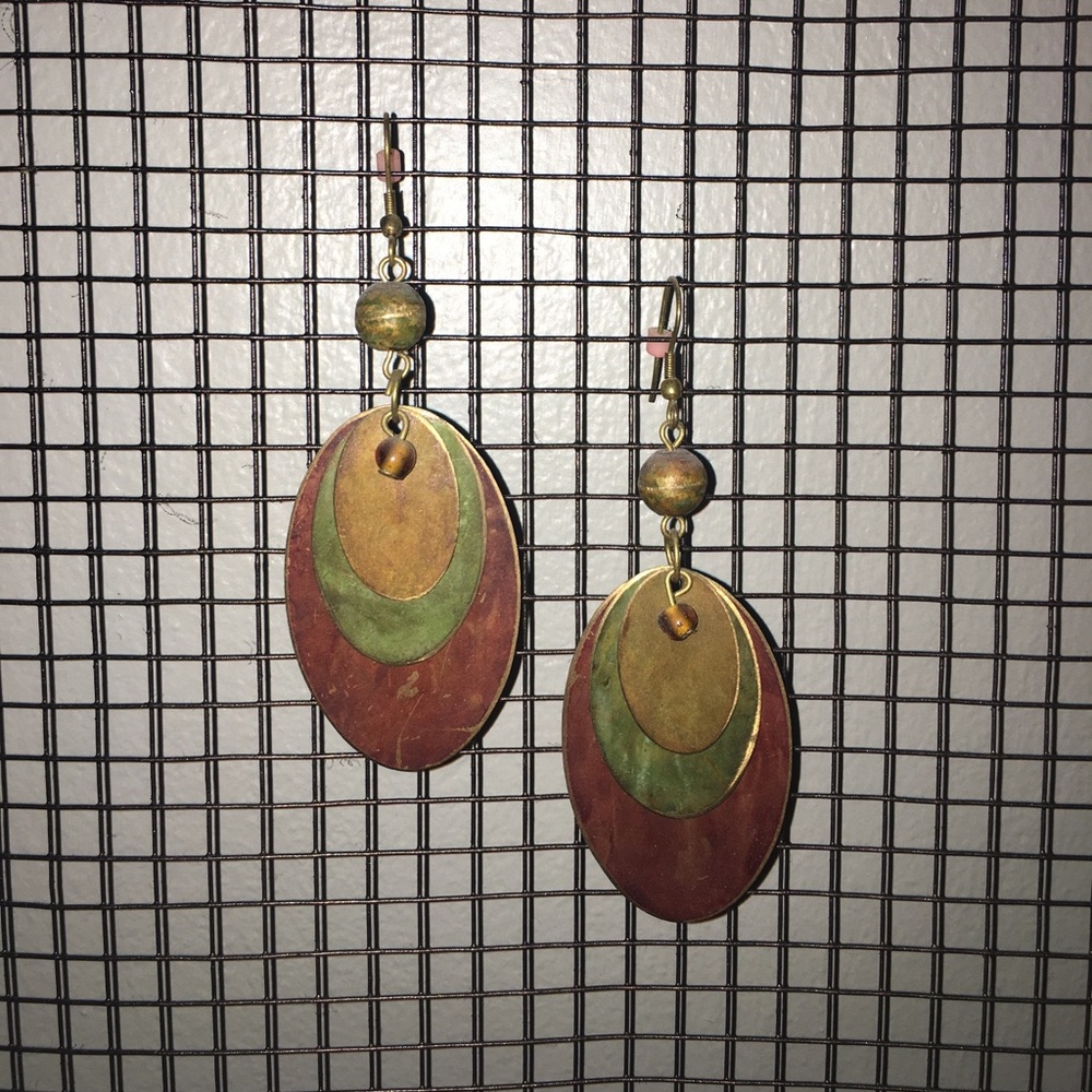 Metal earrings