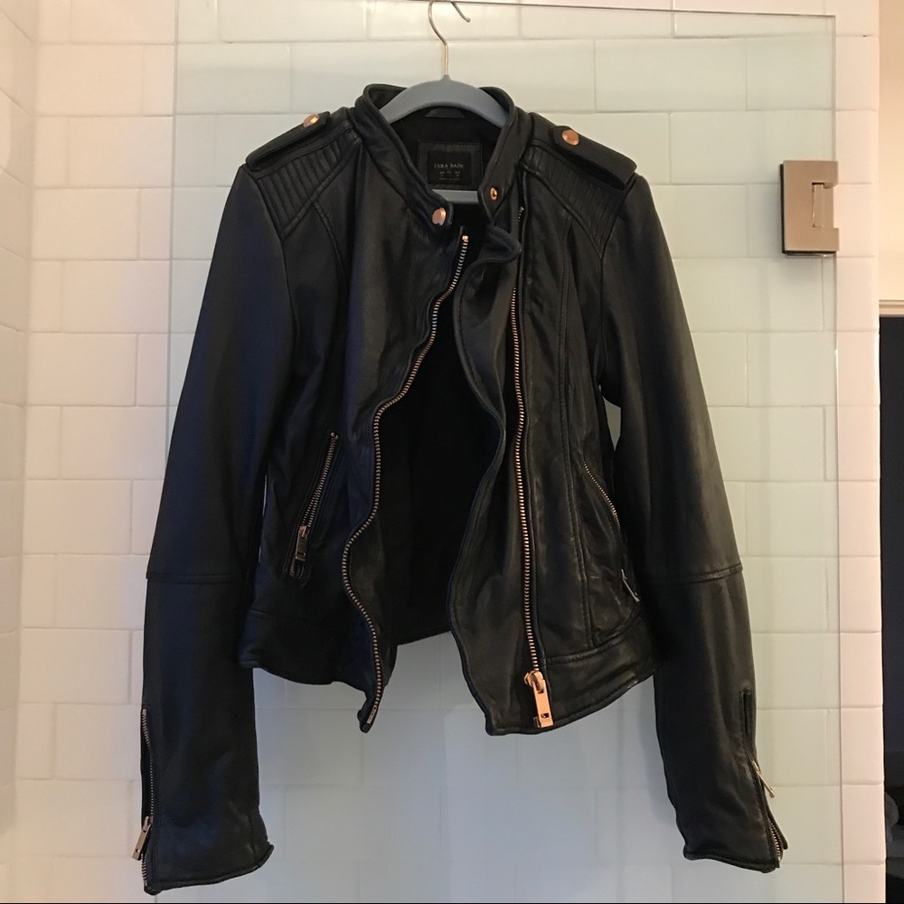 Zara leather jacket