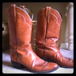 Vintage Tony Lama cowgirl boots.