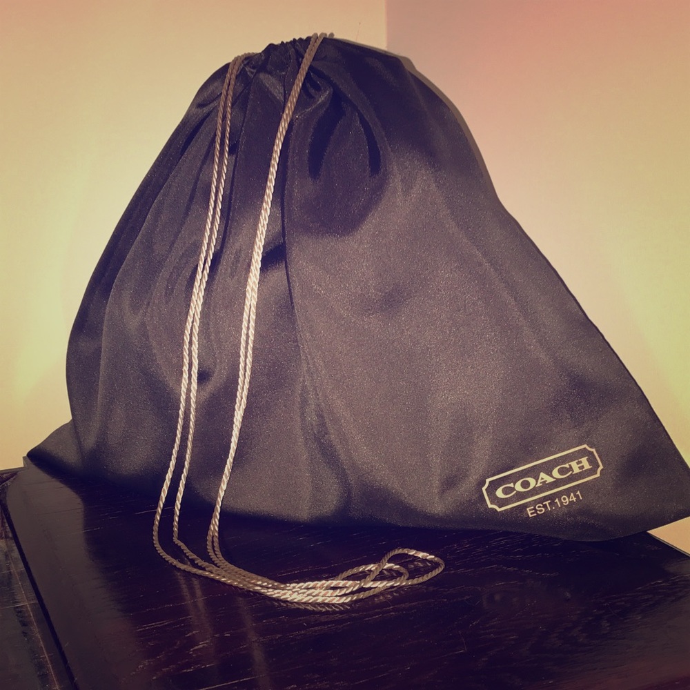 NWOT Brown Coach dust bag, like new! 15"x19"