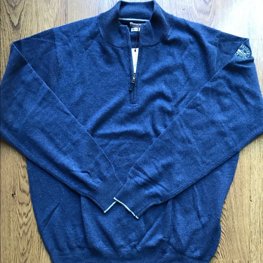 Men's Peter Millar 100% Cashmere 1/4 Zip Sweater
