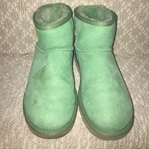 Short mint/teal UGG boots