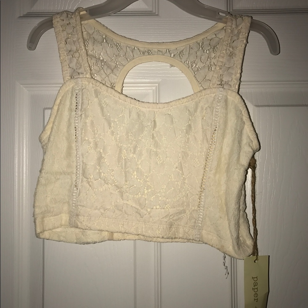 Cute lace crop top