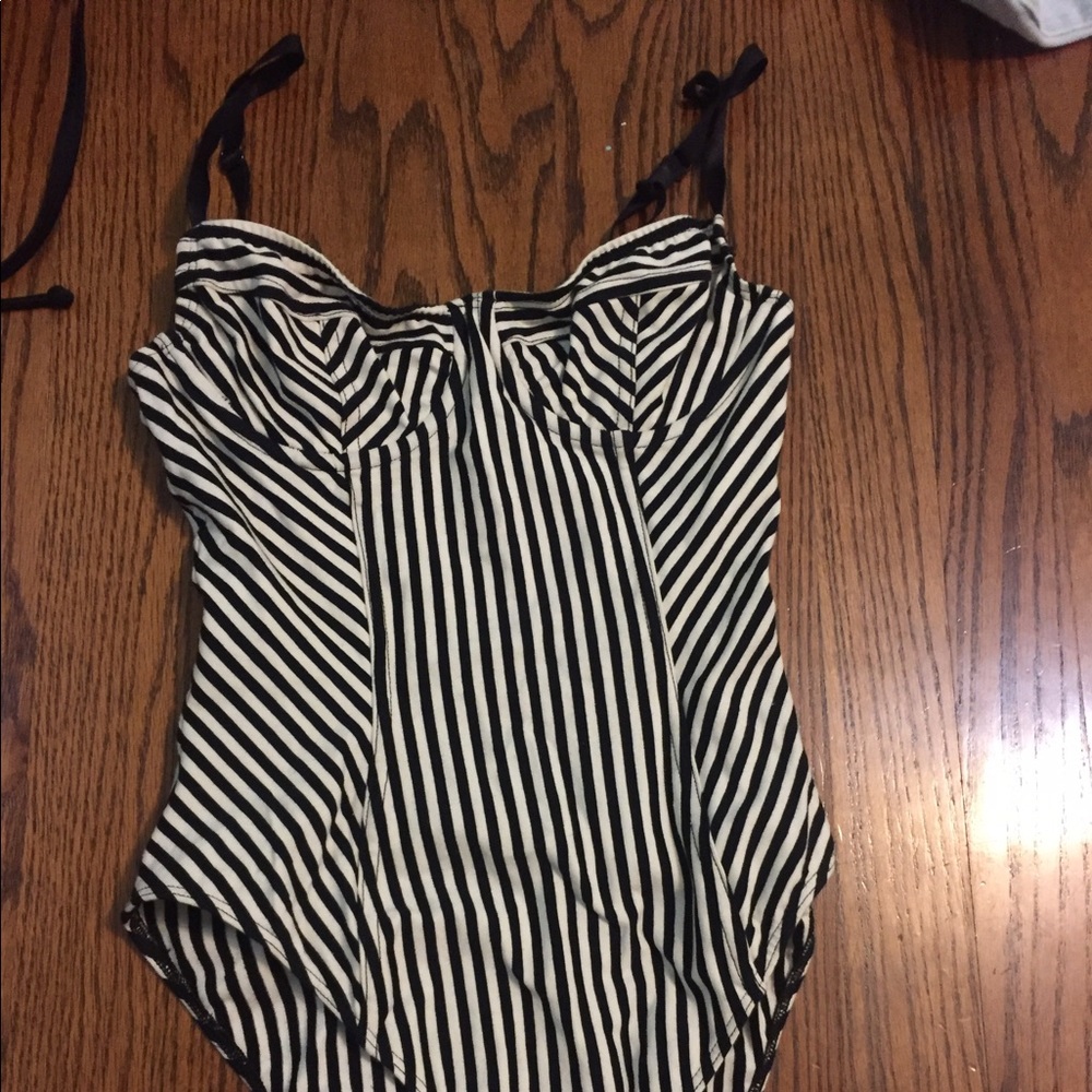 Black and white bodysuit