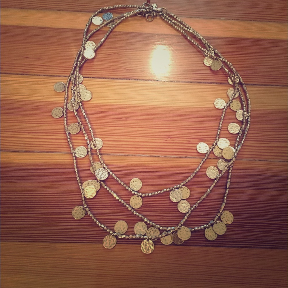 Lucky brand coin necklace