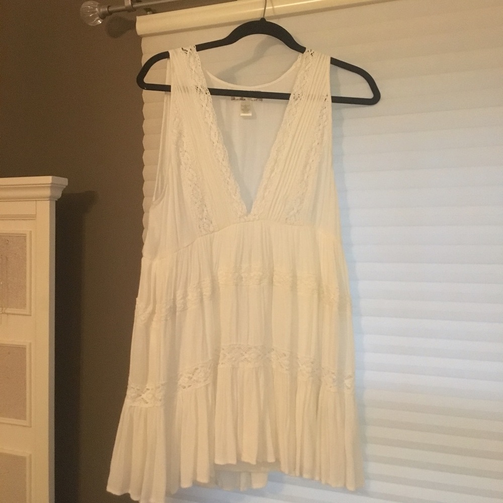 A white summer dress