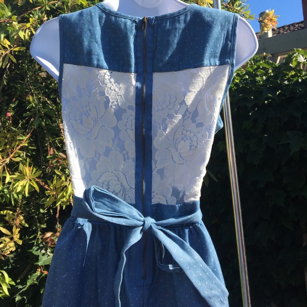 blue mini dress - Picture 3 of 4